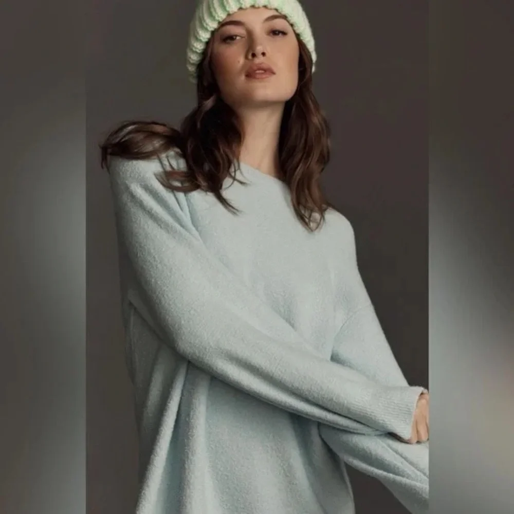 Daily Practice | by Anthropologie Long-Sleeve Sweater Mini Dress Sky Medium - Picture 3 of 6